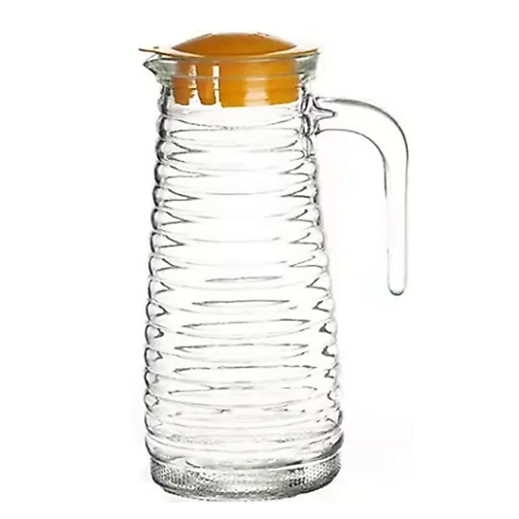 Jogo Conjunto Jarra de Vidro 900ml com 4 Copos 250ml Água Suco Bebidas — imagem 2
