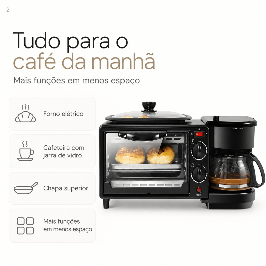 Máquina de Café da Manhã 3 e 1 Multifuncional 110V — imagem 2