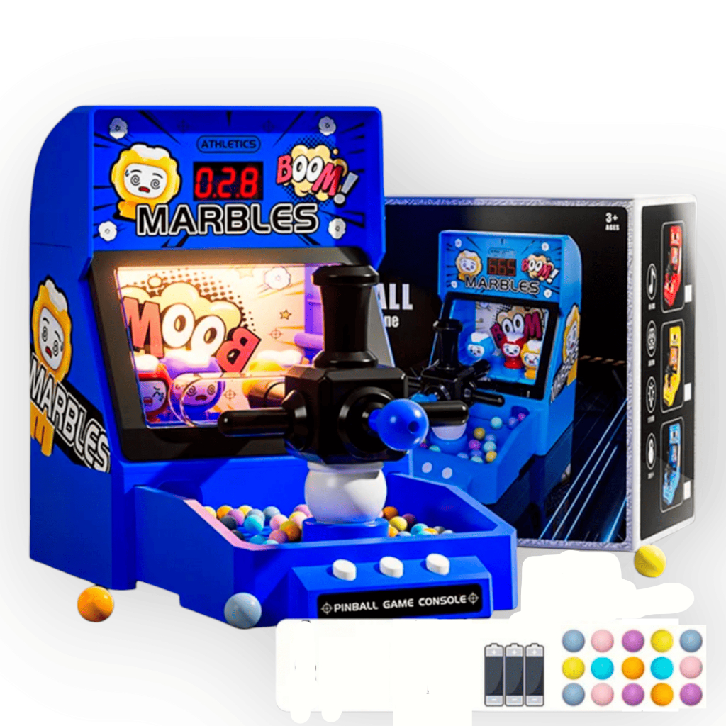 Brinquedo Infantil Pinball com Luz e Música 30 Bolinhas Mesa de Jogo Educativo